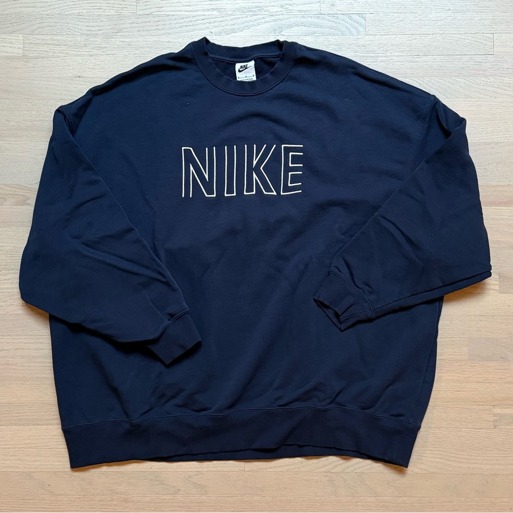 Nike Oversized Crew-Neck French Terry Sweatshirt
